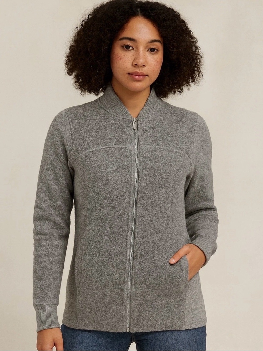 Lululemon Stand Out Sherpa Jacket in Gray